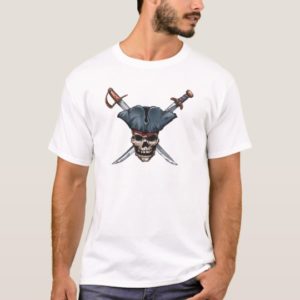 Skulle and Cross Swords with Pirate Hat Disney T-Shirt