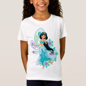 Princess Jasmine with Feathers & Flowers T-Shirt