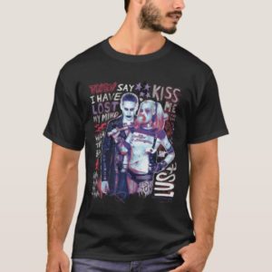 Suicide Squad | Joker & Harley Typography Photo T-Shirt