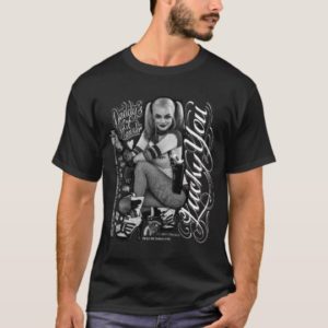 Suicide Squad | Harley Quinn Typography Photo T-Shirt