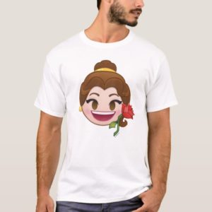 Beauty and the Beast Emoji | Belle with Rose T-Shirt