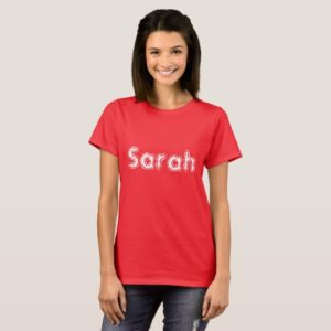 sarah from show Orphan Black fun font T-Shirt