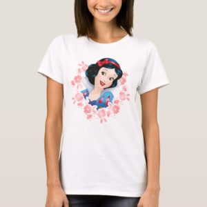 Snow White | Watercolor Floral Frame T-Shirt