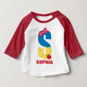 S is for Snow White | Add Your Name Baby T-Shirt