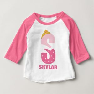 S is for Sleeping Beauty | Add Your Name Baby T-Shirt