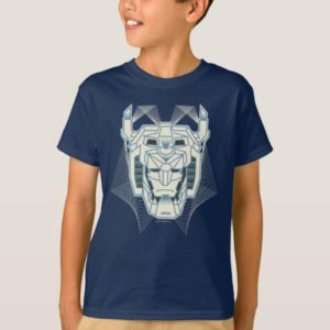 Voltron | Voltron Head Blue and White Outline T-Shirt