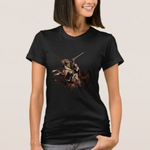 Aragorn Riding a Horse Vector Collage T-Shirt