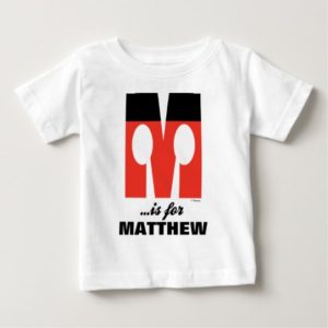 M is for Mickey | Add Your Name 2 Baby T-Shirt
