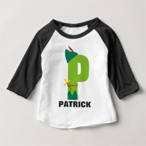 P is for Peter Pan | Add Your Name Baby T-Shirt