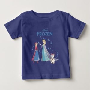 Frozen | Sven, Anna, Elsa & Olaf Blue Pastels Baby T-Shirt
