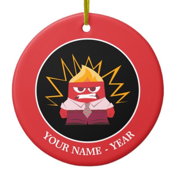 Inside Out | Anger Standing Add Your Name Ceramic Ornament