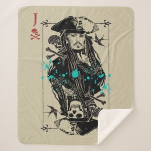 Jack Sparrow - A Wanted Man Sherpa Blanket