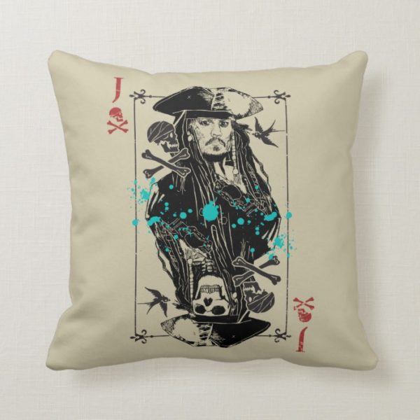 Jack Sparrow - A Wanted Man Throw Pillow