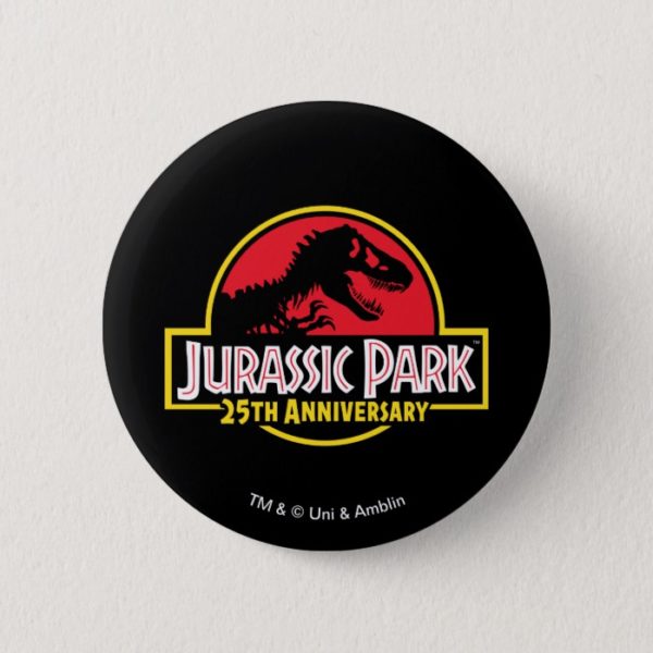 Jurassic Park 25th Anniversary Logo Button