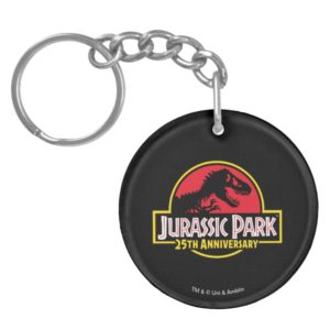 Jurassic Park 25th Anniversary Logo Keychain