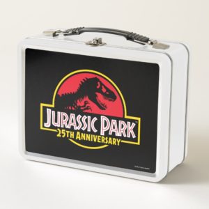 Jurassic Park 25th Anniversary Logo Metal Lunch Box