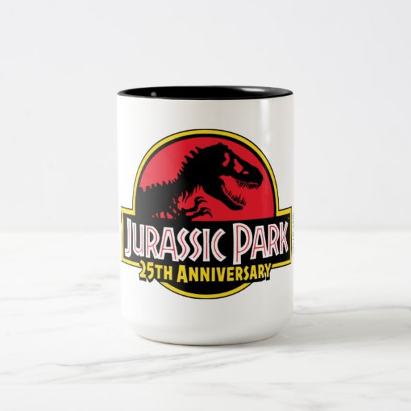 Jurassic Park 25th Anniversary Logo Two-Tone Coffee Mug