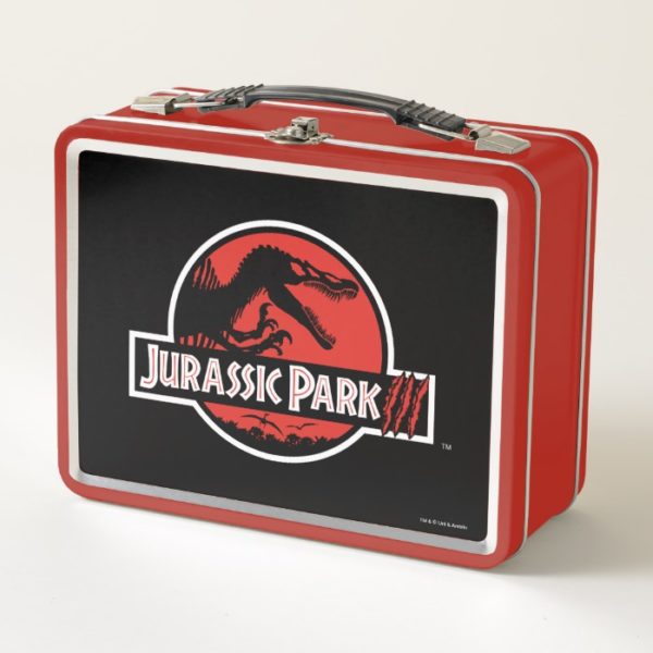 Jurassic Park III Logo Metal Lunch Box