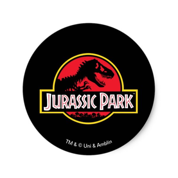 Jurassic Park Logo Classic Round Sticker