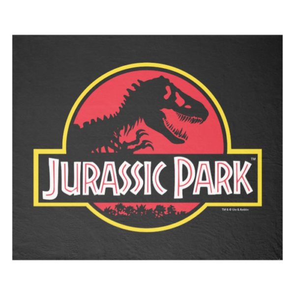 Jurassic Park Logo Fleece Blanket