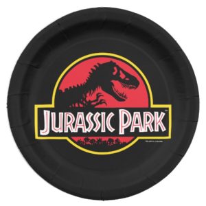 Jurassic Park Logo Paper Plate