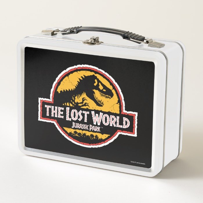 Jurassic Park The Lost World Logo Metal Lunch Box