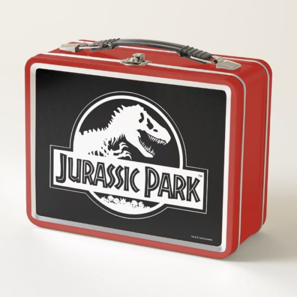 Jurassic Park | White Logo Metal Lunch Box