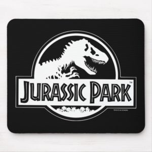 Jurassic Park | White Logo Mouse Pad