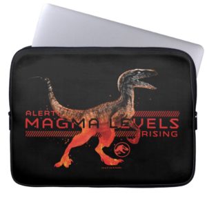 Jurassic World | Alert Magma Levels Rising Computer Sleeve