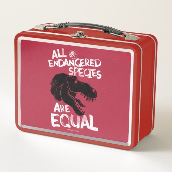 Jurassic World | All Endangered Species are Equal Metal Lunch Box
