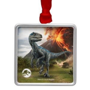 Jurassic World | Blue Metal Ornament