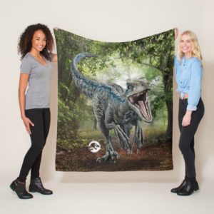 Jurassic World | Blue - Nature's Got Teeth Fleece Blanket
