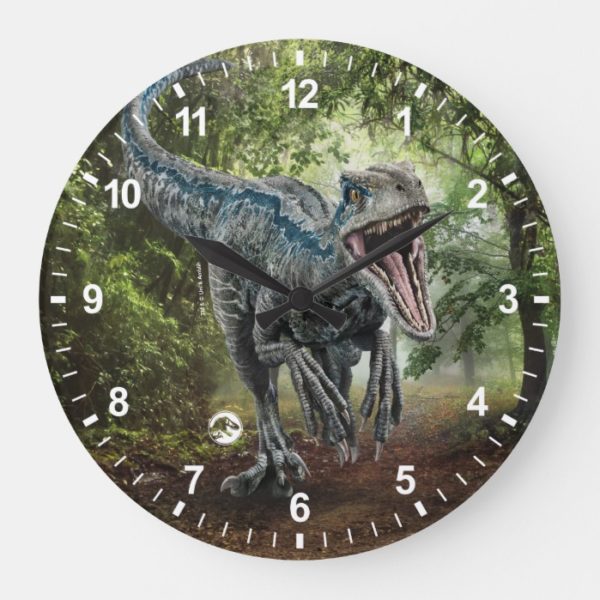 Jurassic World | Blue - Nature's Got Teeth Large Clock