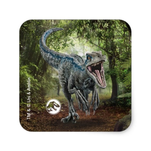 Jurassic World | Blue - Nature's Got Teeth Square Sticker