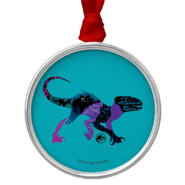 Jurassic World | Colorful Indoraptor Metal Ornament