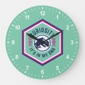 Jurassic World | Curiosity, It's in my DNA Large Clock