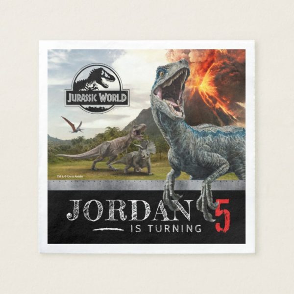 Jurassic World | Dinosaur Birthday Napkin