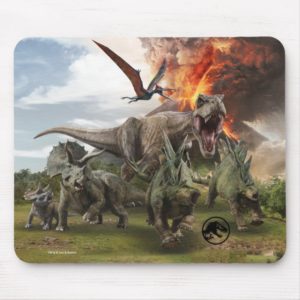 Jurassic World Dinosaur Herd Mouse Pad