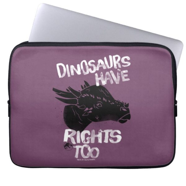 Jurassic World | Dinosaurs Have Rights Too Computer Sleeve