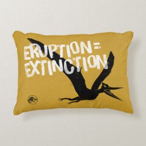 Jurassic World | Eruption = Extinction Accent Pillow