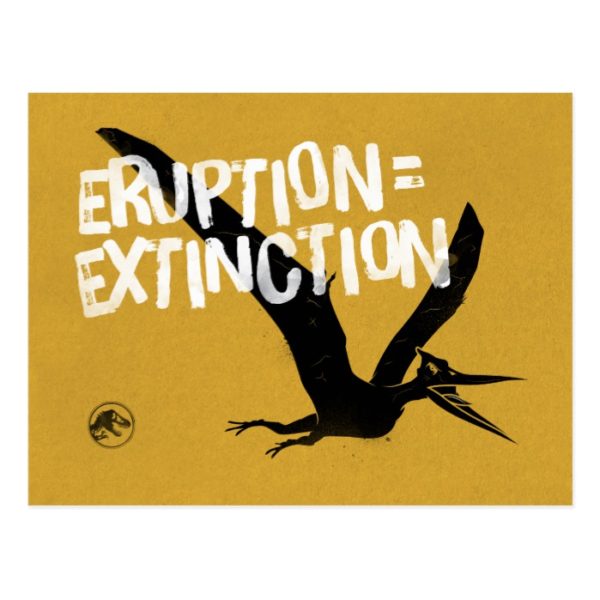 Jurassic World | Eruption = Extinction Postcard