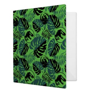 Jurassic World | Green & Black Jungle Pattern 3 Ring Binder