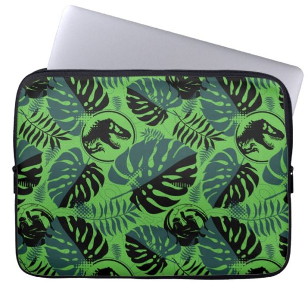 Jurassic World | Green & Black Jungle Pattern Computer Sleeve