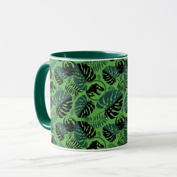 Jurassic World | Green & Black Jungle Pattern Mug