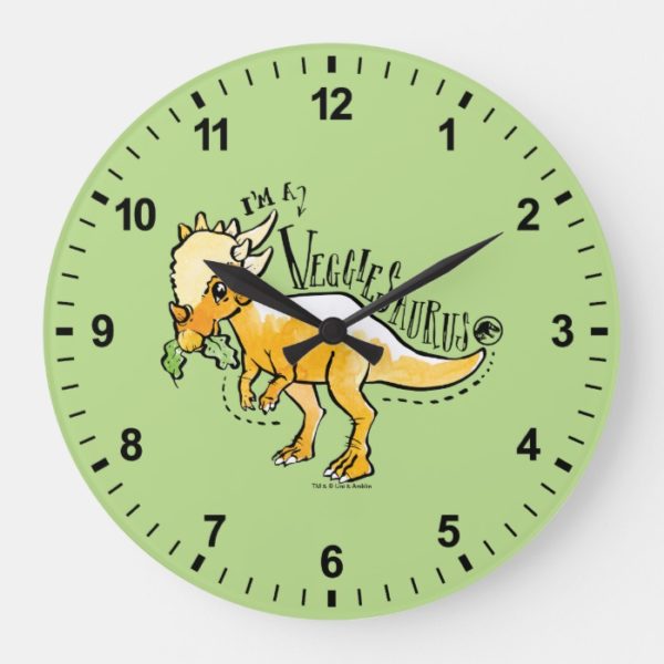 Jurassic World | I'm a Veggiesaurus Large Clock