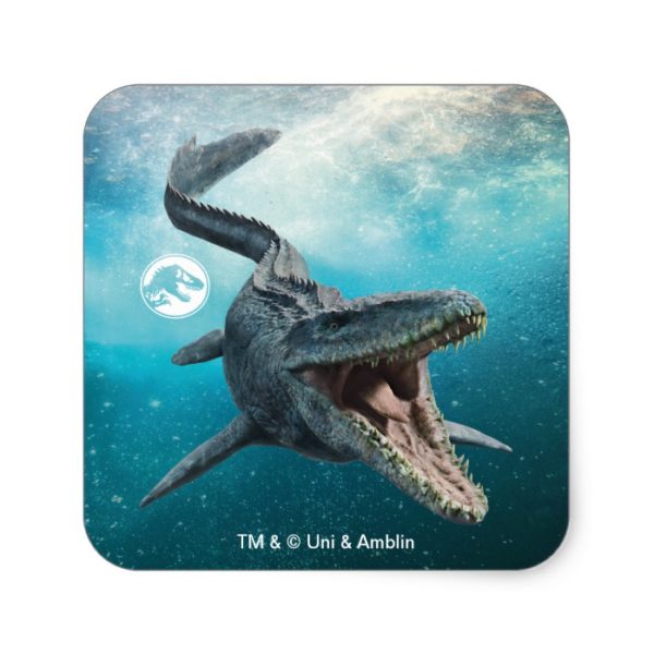 Jurassic World | Mosasaurus Square Sticker