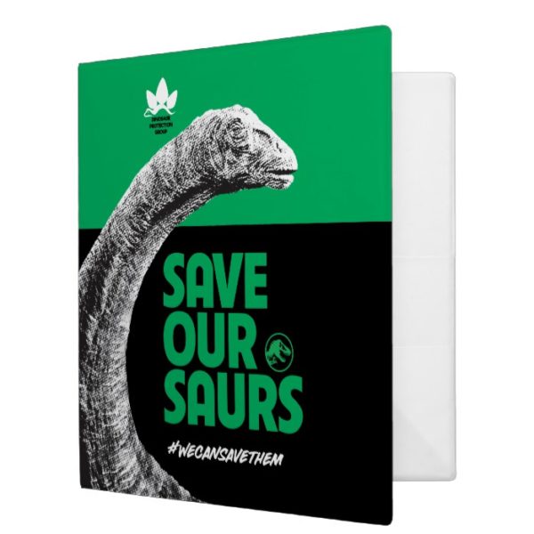 Jurassic World | Save Our Saurs 3 Ring Binder