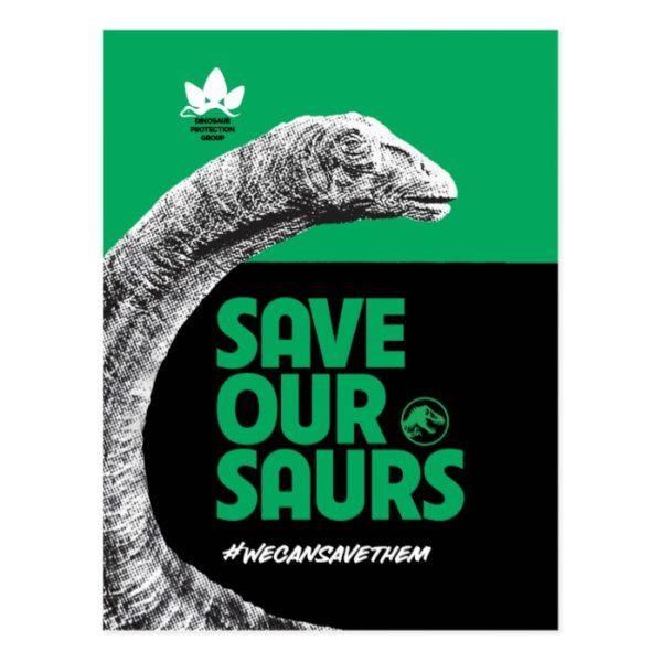 Jurassic World | Save Our Saurs Postcard