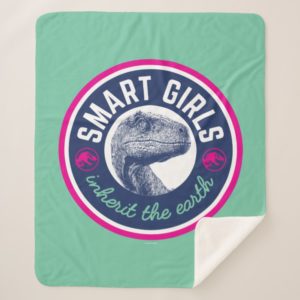 Jurassic World | Smart Girls Inherit the Earth Sherpa Blanket