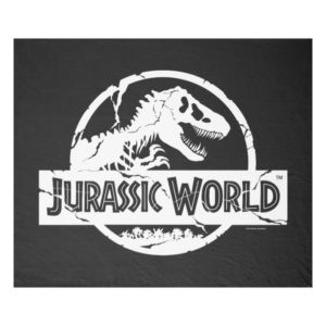 Jurassic World | White Logo Fleece Blanket